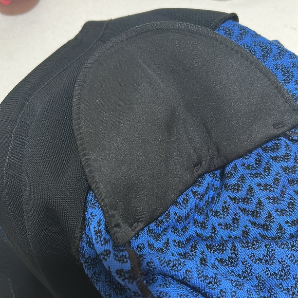 MIN WANG  WOMENS HEAVYWEIGHT CARDIGAN BLACK BLUE LONG SLEEVE SIZE SMALL - Picture 10 of 15